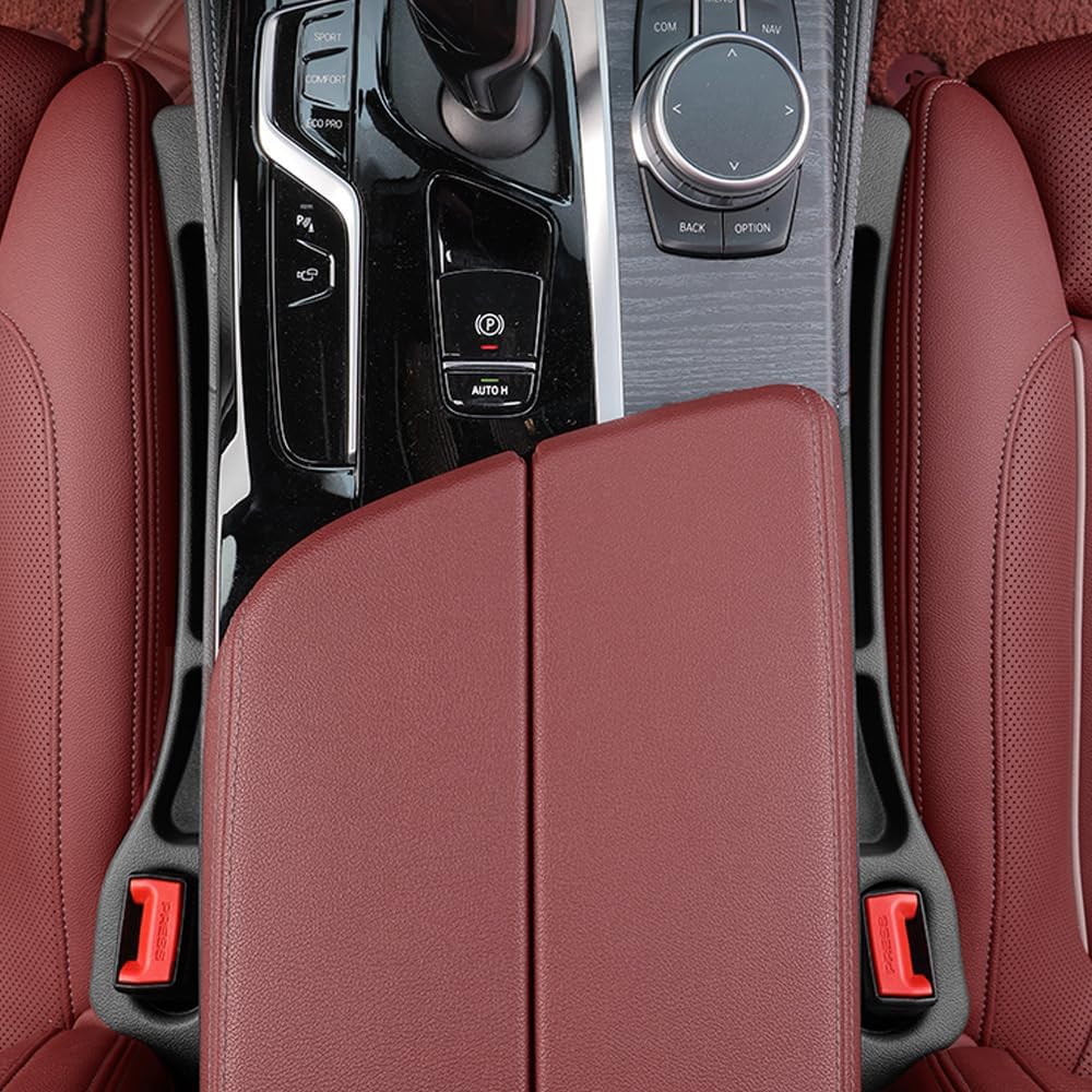 YLXGT Car Seat Gap Filler Organizer Universal for Car SUV Truck Accessories Seat Gap Plug Blocker with Storage Slot Black 2 Pack