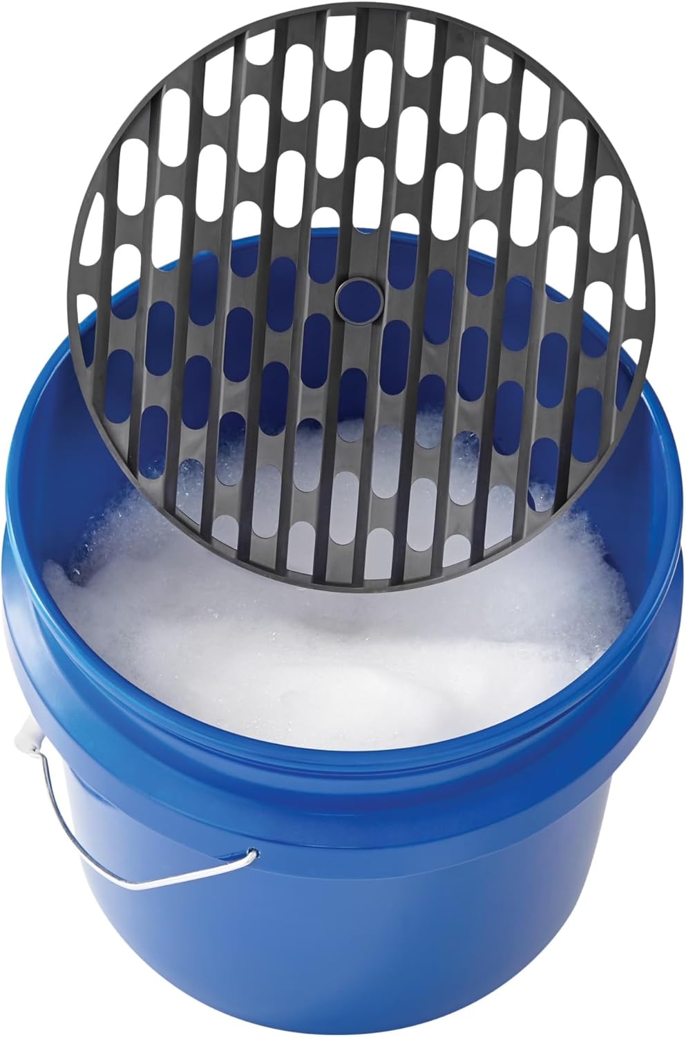 4-Gallon Plastic car wash Bucket with grit Screen and Handle