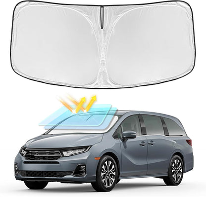 for Toyota Tacoma 2016-2023 2024 2025 2026 Sun Shade Sunshade Windshield Cover - 4 Layers Front Window Shade Custom Fit Tacoma 2Dr 4Dr Pickup Sun Visor 240T Shade Blocks UV Rays Car Accessories - Colors E