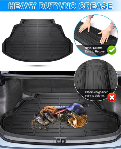 Rav4 Cargo Liner - Trunk Mat for Toyota RAV4 2019-2024 2025, All Weather Cargo Mat for rav4 Accessories, Heavy Duty (Fit for All Models)