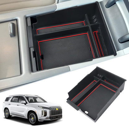 SKTU 2-Pack 2023 2024 2025 2026 Lexu s RX350 Center Console Organizer for 2023-2026 Lexu s RX350/RX450h/RX500h Console Tray 2023 2024 2025 2026 RX350 Accessories with Sunglasses Holder [Double Layers]