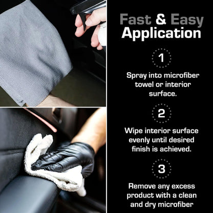 Ethos Interior Detailer Spray - Interior Car Cleaner Easily Cleans & Protects All Interior Surfaces | Non Greasy Satin Finish with UV Protection & Odor Neutralizing Agents