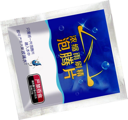 Glass Window Cleaner Tablet,Windshield Washer Fluid Tablets Powerful Decontamination Remove Stubborn Car Windshield Washer Fluid Concentrate