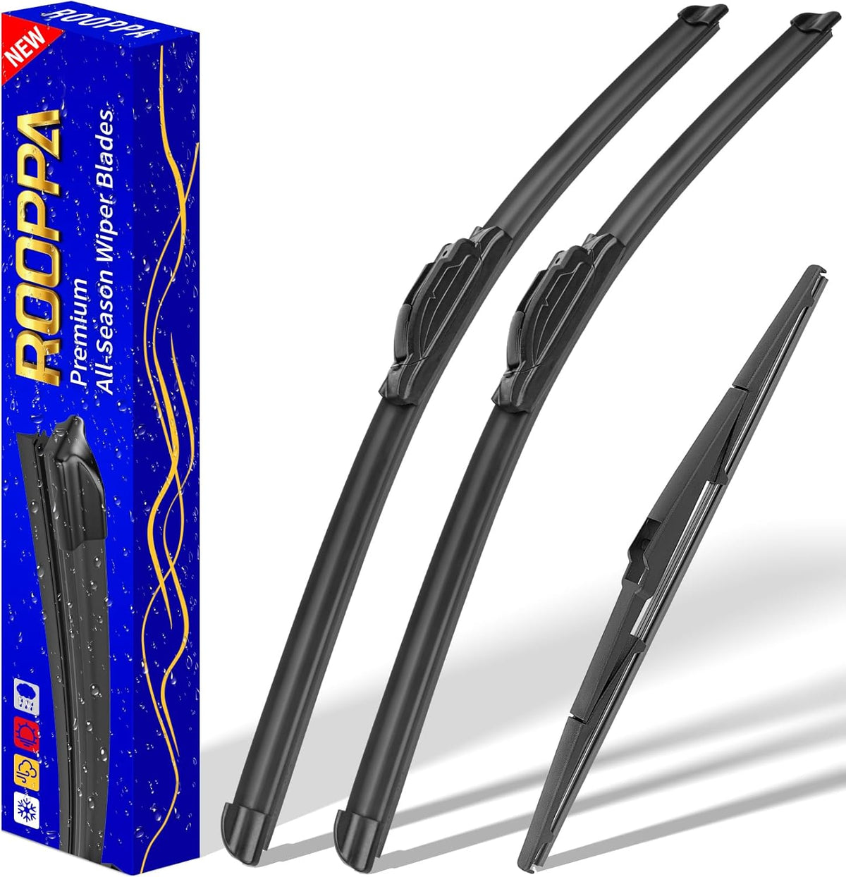 3 wipers Replacement for 2019-2023 2024 2025 2026 Subaru Forester, Windshield Wiper Blades Original Equipment Replacement - 26"/17"/14" (Set of 3) - Colors A