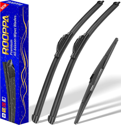 3 wipers Replacement for 2019-2023 2024 2025 2026 Subaru Forester, Windshield Wiper Blades Original Equipment Replacement - 26"/17"/14" (Set of 3) - Colors A