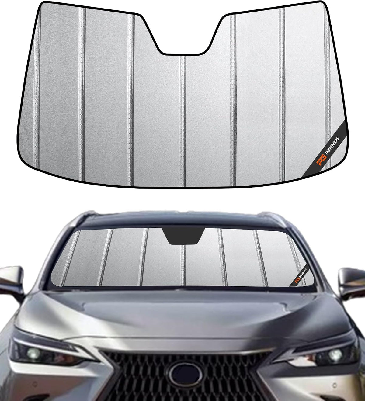 Pigenius Windshield Sun Shade for Lexus RX350/RX450h 2010-2015 Front Window Sunshade - AstraGuard