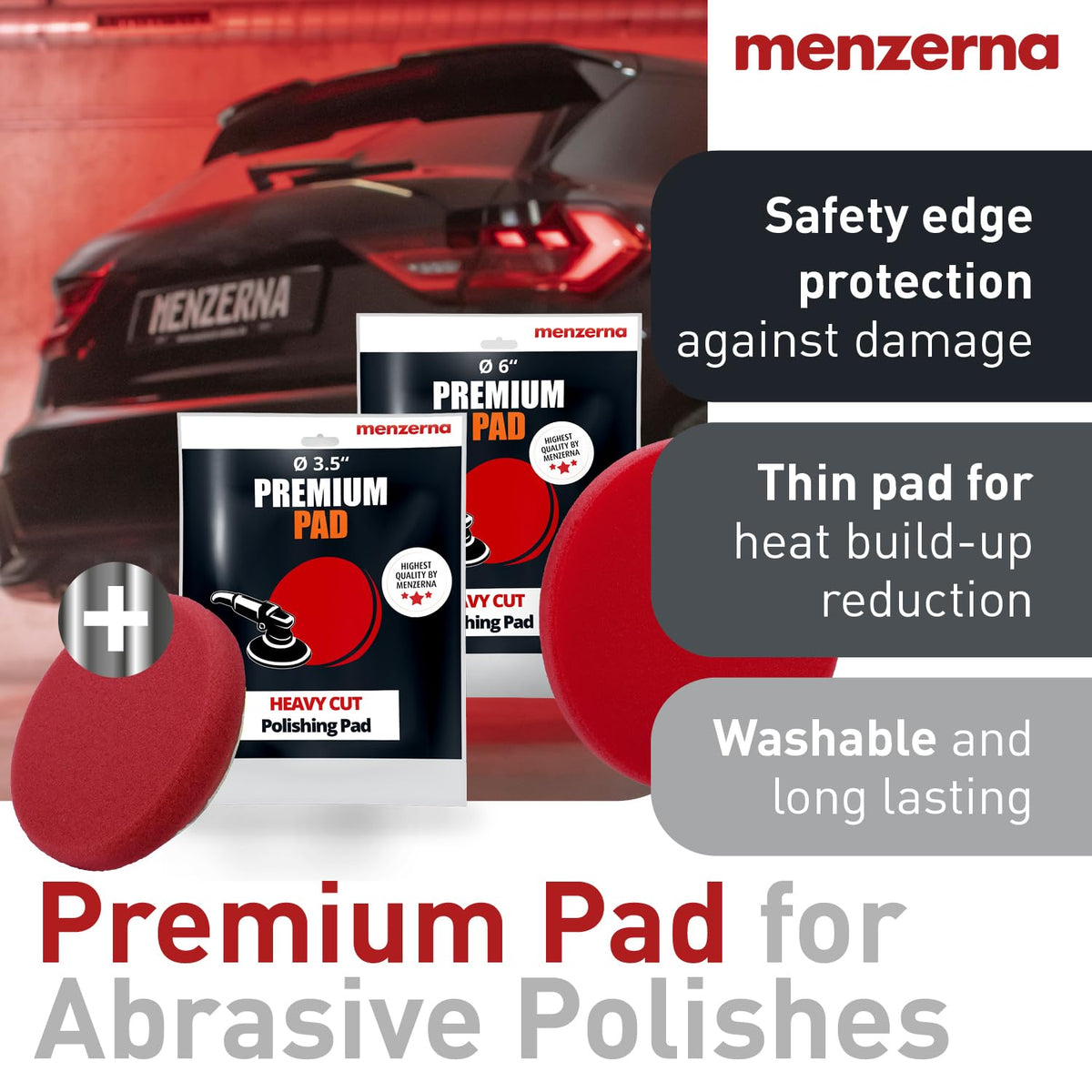 menzerna Polishing Set 8oz – HCC1000, MCC2500 & 3800 | 3-Step System for Scratch Removal, Swirl Elimination & Mirror-Like Finish
