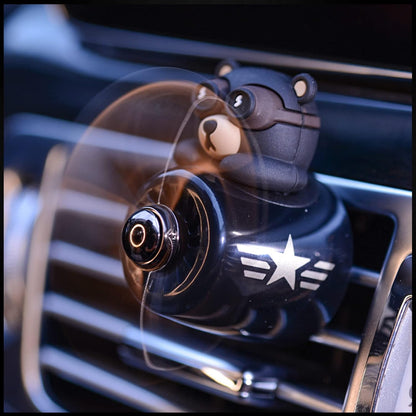 Pilot Car Air Freshener, Cute Dog Car Vent Clip Air Freshener Automotive Air Outlet Fan Diffuser, Automotive Interiors Vent Decoration (Shake Head Style - Dog)