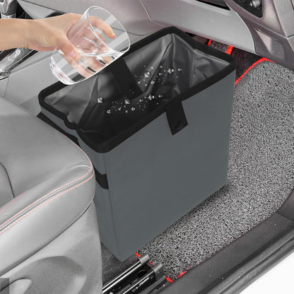 Homelove Car Trash Can, Leak-Proof Waterproof Trash Bin Collapsible Portable Auto Garbage Bag Large Capacity Trashcan Storage Bag Multipurpose Car Organizer Hanging (Black)