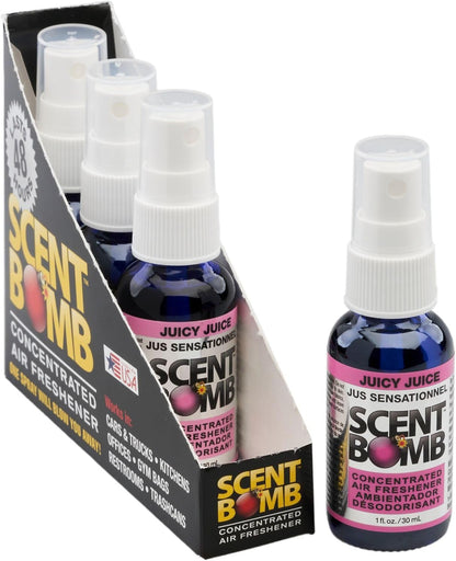Scent Bomb Air Freshener Spray, Long-Lasting Odor Eliminator - Effective Deodorizer for Home & Car, Fresh Room Spray for Kitchen, Bathroom & Smell Neutralizer - 1 oz Pack of 4, Black Cherry Scent