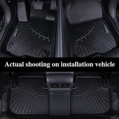 Floor Mats & Trunk Mat for 2012-2017 Chevy Equinox/GMC Terrain,TPE All Weather Protection 2 Rows Car Floor Liners with Cargo Liners for Chevrolet Equinox Accessories