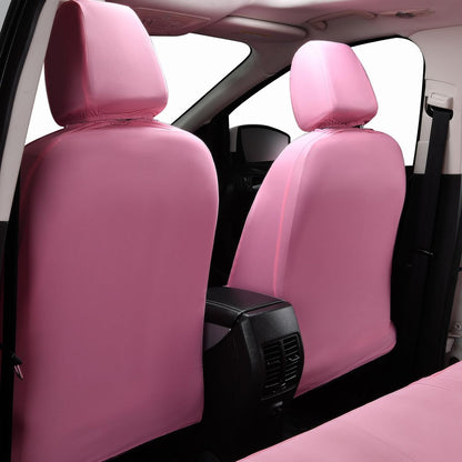 Flying Banner Butterfly car seat Covers ful Set Fashion Universal Lady Woman Female Rear Bench Split Colorized (Pink, 2 Fronts - Lace)
