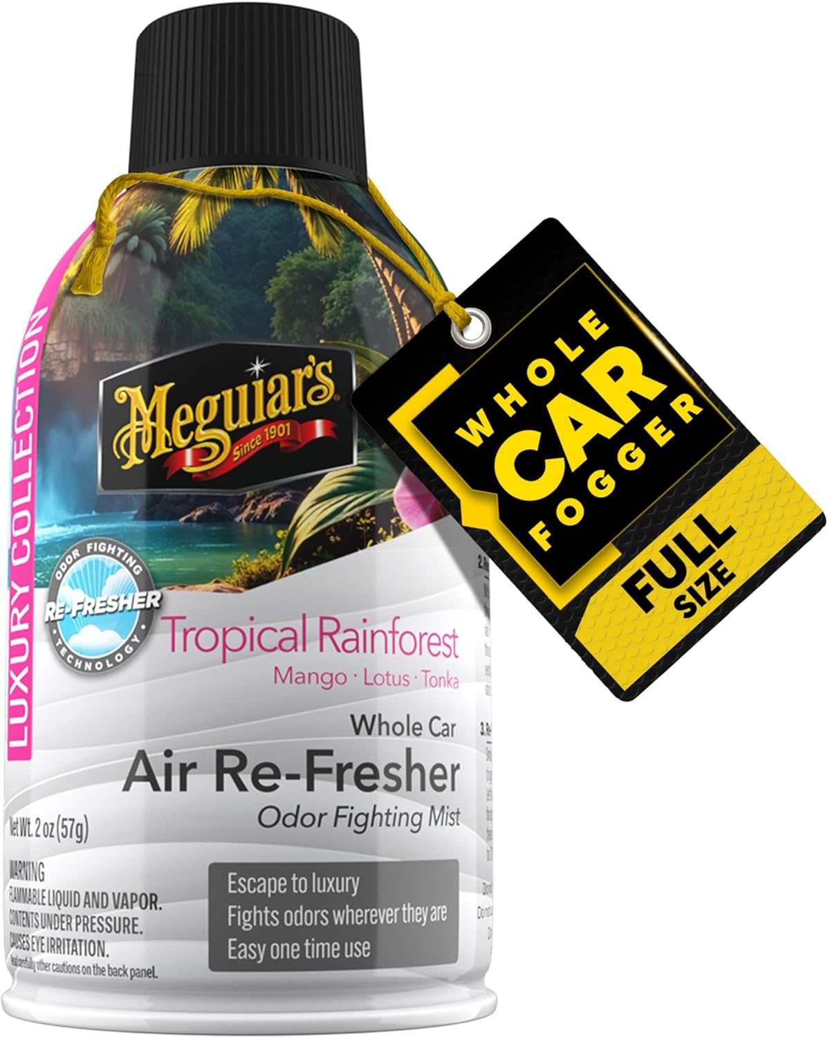 Meguiar’s Whole Car Air Refresher Odor Eliminator, Summer Breeze, 2 Oz— Car Air Freshener For Commuters, Detailers; Mist Refreshes Cabin For Sedan, Suv, Truck, Van