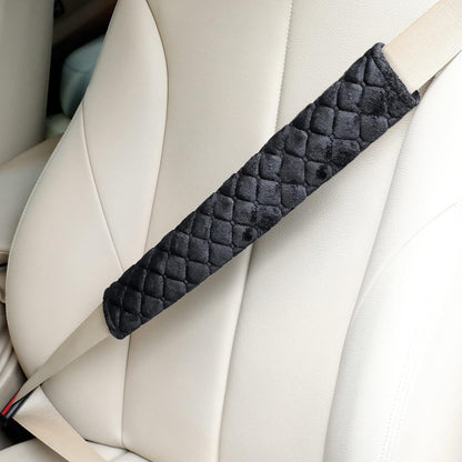 Tatuo 4 Pack Seat Belt Cover Extra Long Seat Belt Pads for Car Soft Comfort Shoulder Strap Covers Harness Pads Helps Protect Your Neck and Shoulder(10.6 Inch,Black)
