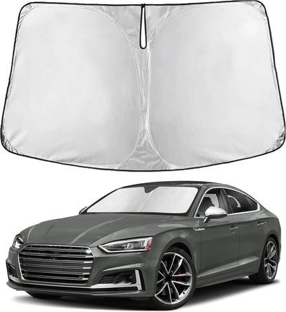 EcoNour Car Windshield Sun Shade | 2025 Upgraded Innovative No-Light-Pass Technology for Maximum Coverage | Foldable Sun Shade Keeps Your Vehicle Cool | Must-Have Car Accessories | Small (59" x 29") - Colors D