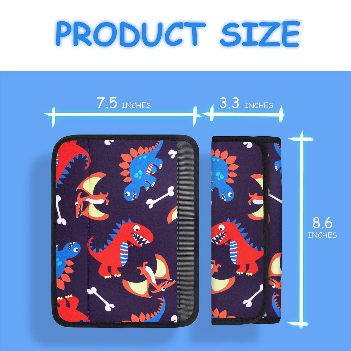 YR Seat Belt Cover for Kids, Soft Comfort Seat Belt Cushion for Children, Cute Cartoon Pattern Car Seat Belt Pads Cover for Girls and Boys, 1 Pack (Cartoon Spider)