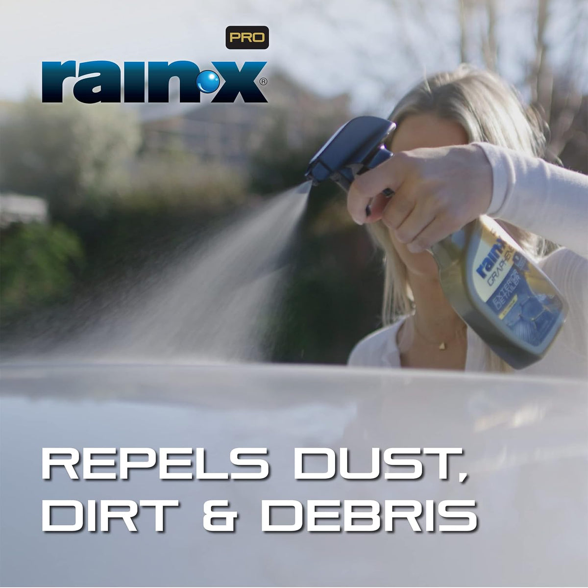 Rain-X 630177SRP Cerami-X Glass Cleaner + Water Repellent, 23oz - Cleaning Effectively While Remaining Streak Free, Protecting Against Contaminants and Stains
