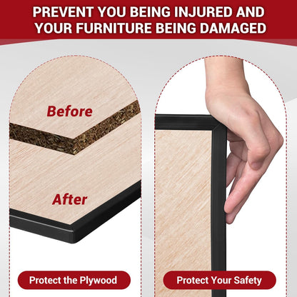 Rubber Edge Trim, 1/16" Self Adhesive Flexible U Channel Edge Protecter for Sheet Metal, Car Doors, U Shaped Sharp Edge Guards, Fit for 0-5/64" Wide Edge, Black Color, 10Ft, EPDM Material
