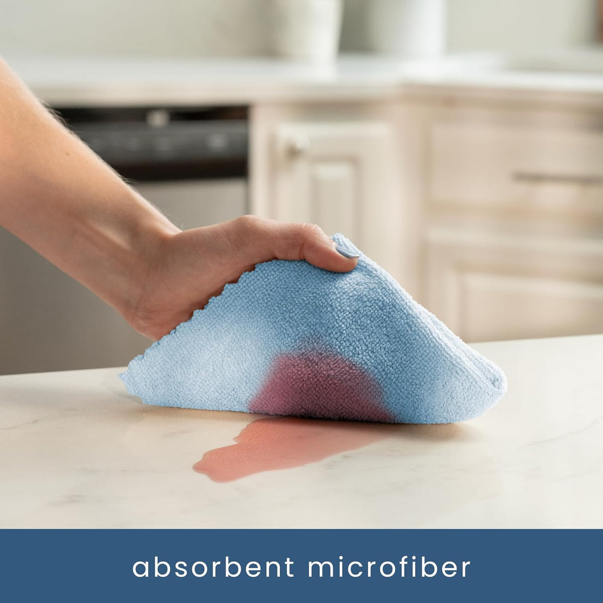 S&T INC. 50 Pack Microfiber Cleaning Cloth with Box, Bulk Towels for Home, Reusable Microfiber Towels for Cars, Cleaning Rags, White, 190gsm, 11.8 Inches x 11.8 Inches, 50 Count