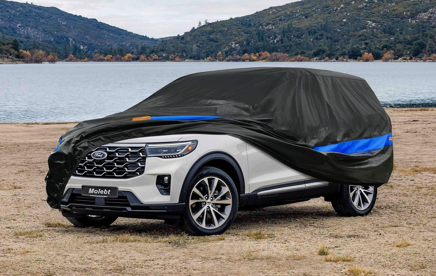 Car Cover Waterproof All Weather for Automobiles, Universal Fit Sedan Coupe Chevrolet Corvette/Camaro, Ford Mustang/Fusion, Honda Accord/Civic, KIA Optima, Hyundai Sonata, Nissan Maxima etc.
