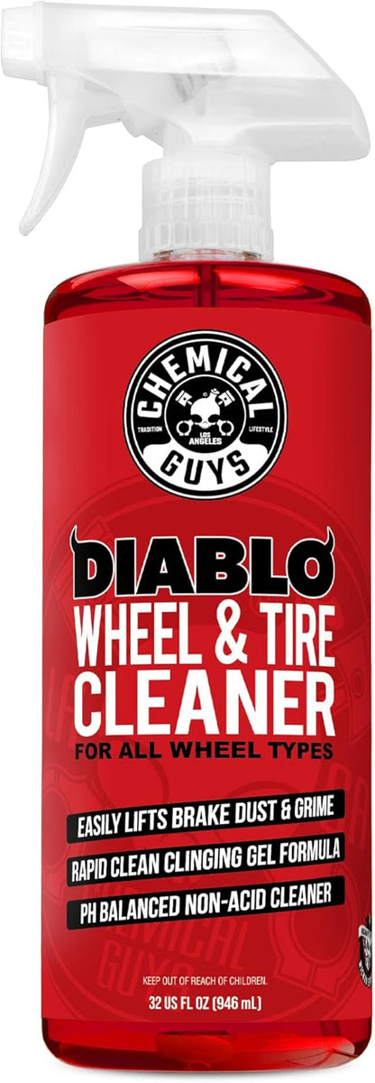 Chemical Guys Diablo Wheel Cleaner Spray - 2 Pack 16 oz Bottles, Safe on All Wheel & Rim Finishes, Sprayable Formula Removes Brake Dust, Dirt & Grime, Car Care for Trucks, SUVs, Motorcycles & RVs