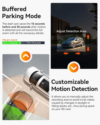 Vantrue N2X 2.7K Dash Cam Front and Inside, 5G WiFi Dual Dash Camera for Car with HDR IR Night Vision, STARVIS 2, GPS, 2.5K/60FPS, G-Sensor, 24/7 Parking Mode, Voice Control, Support 512GB Max