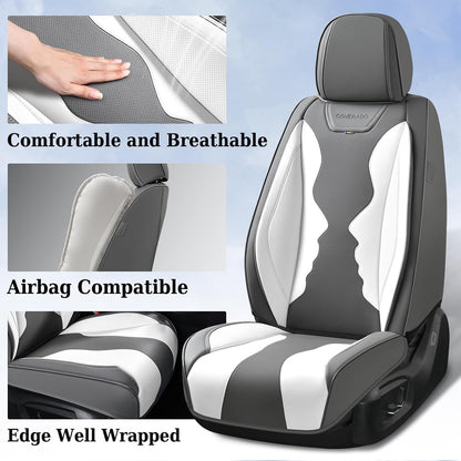 Coverado Car Seat Covers, Seat Covers Full Set, 5 Seats Automotive Seat Cover, Mesh Breathable Seat Protectors, Universal Fit for Most Cars