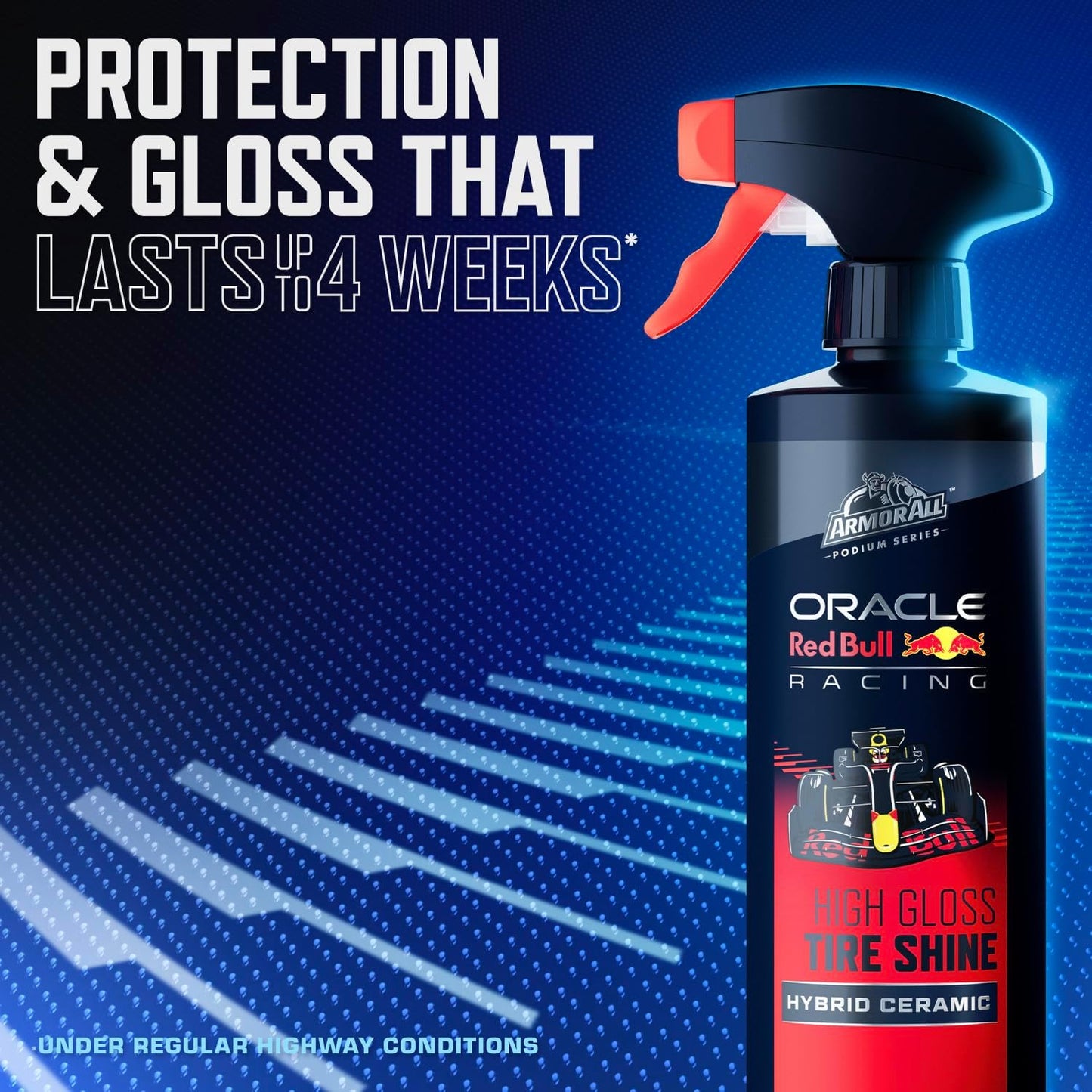 Armor All Podium Series High Shine Hybrid Ceramic Car Spray Wax, Safe on All Car Paint Finishes, Developed With Oracle Red Bull Racing, 16 fl oz