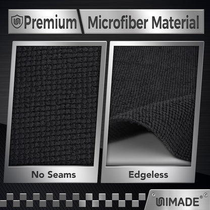 UNIMADE Microfiber Cleaning Cloth, 100 Pack Microfiber Towels for Cars Commercial Grade Work Rags Bulk Detailing Cloth for Automotive Bar Mechanic Restaurant Garage Housekeeping, 11.5"x 11.5", Grey