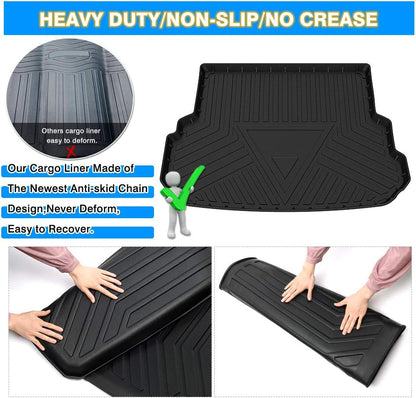 Rav4 Cargo Liner - Trunk Mat for Toyota RAV4 2019-2024 2025, All Weather Cargo Mat for rav4 Accessories, Heavy Duty (Fit for All Models)