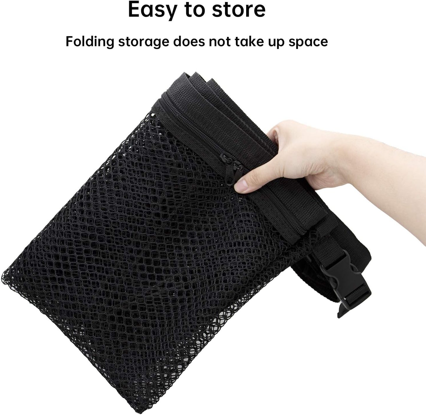 Car Ceiling Cargo Net, 31"x21" Adjustable Double-Layer Mesh SUV Roof Organizer, Van Life Accessories for Long Trip, Car Camping Essentials, Road Trip Must-Haves for Overhead Storage