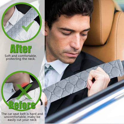 5 Pack Soft Car Seat Belt Cover Protector Comfort Auto Seatbelt Pads Strap Cushion Protecting Neck Shoulder Sedan SUV Trucks Car Interior Accessories for Adults Women Men 11 Inch Black