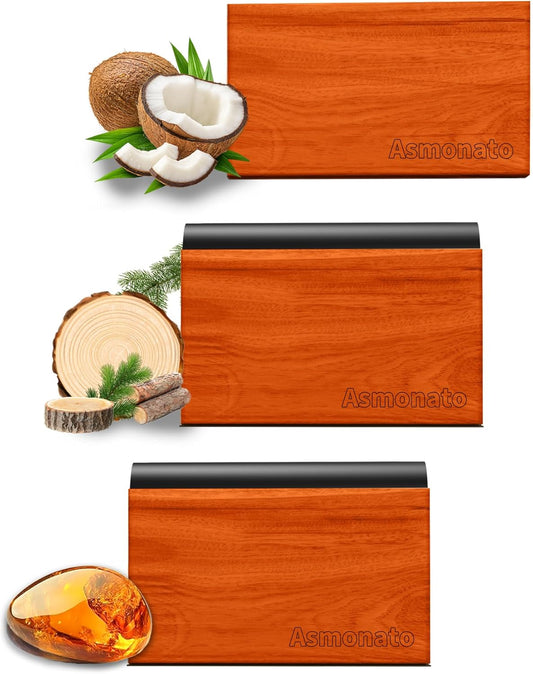 Car Air Freshener Wood Air Freshener for Visor Clip Long Lasting Car Odor Eliminator Scent Diffuser for Cabin 2 Metal Clips Variety 3 Pack(Grove-Open Air-Pine)