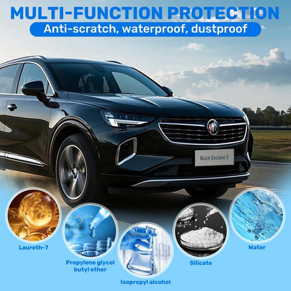 2Pcs Updated Quick Effect Coating Agent for Car,Car Coating Spray Quick-Acting Coating Agent Spray, Car Coating Oil Film Emulsion Glass Cleaner