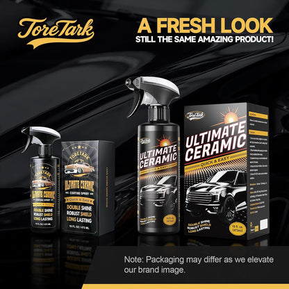Real Ceramic Coating for Cars Polish (16 Fl Oz), Unmatched Shine Car Wax Coating Spray, No Pungent Smell, Quick Detailer Spray Wax, Lasts 50+ Washes Car Paint Sealant, Truck Accessories