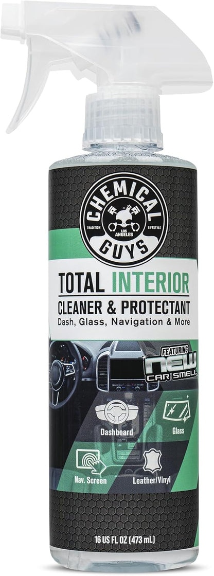 Chemical Guys Total Interior Cleaner Variety Kit With Storage Bag New Car And Black Cherry Scents Microfiber Towels Giftable Car Care Set
