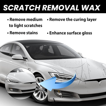 Car Scratch Removal Wax, 2026 New Upgraded scratch remover for vehicles Deep Scratches, Universal Car Paint Polishing Wax Scratch Remover with Wipe and Sponge (1Set)