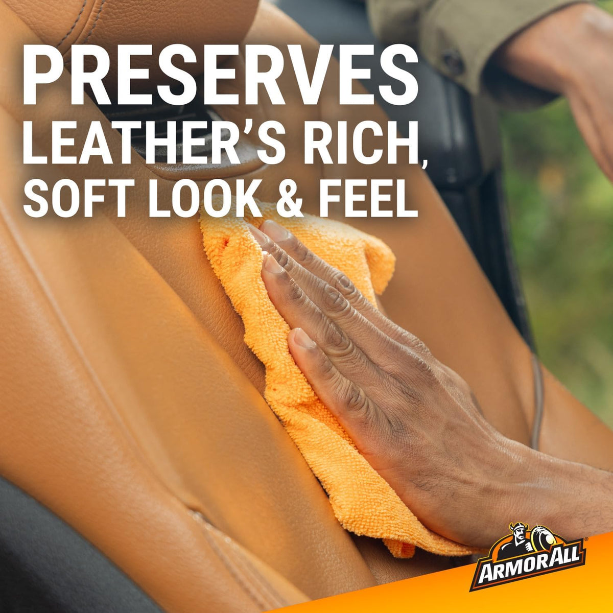 Armor All Car Leather Cleaner Spray, Beeswax Leather Care Spray for Cars, Trucks, Motorcycles, 16 Oz Each