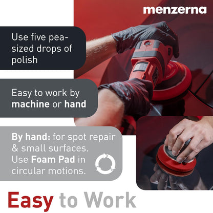 menzerna Polishing Set 8oz – HCC1000, MCC2500 & 3800 | 3-Step System for Scratch Removal, Swirl Elimination & Mirror-Like Finish
