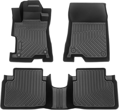 All Weather Floor Mats for 2016-2019 Chevy Cruze (No Fit 2016 Cruze Limited), Chevy Cruze Floor Mats, 1st and 2nd Maximum Coverage, 3D Waterproof TPE Rubber Protector Car Mats Full Set Liners