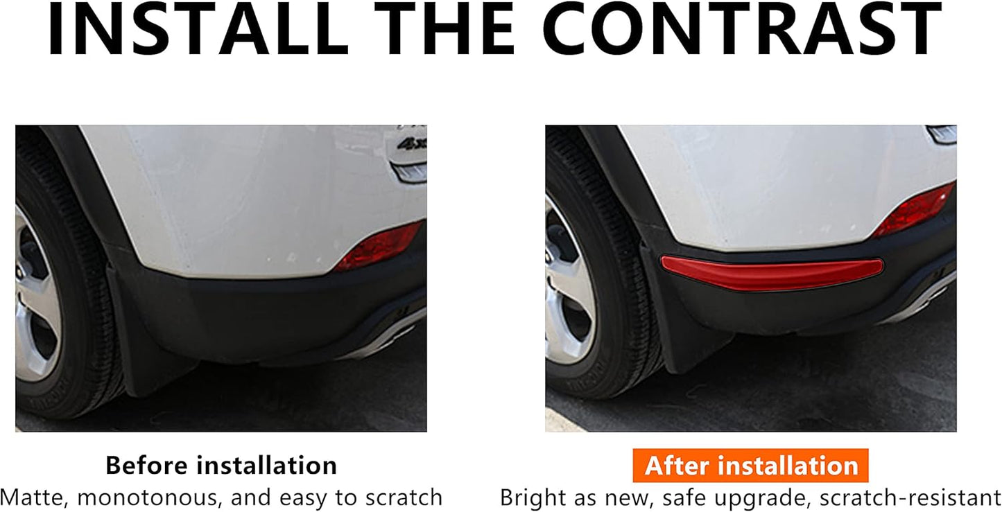 BokWin 4-Packs Black Anti-Collision Patch Bumper Guard Strip Anti-Scratch Bumper Protector Trim Universal for Cars SUV Pickup Truck