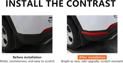 BokWin 4-Packs Black Anti-Collision Patch Bumper Guard Strip Anti-Scratch Bumper Protector Trim Universal for Cars SUV Pickup Truck