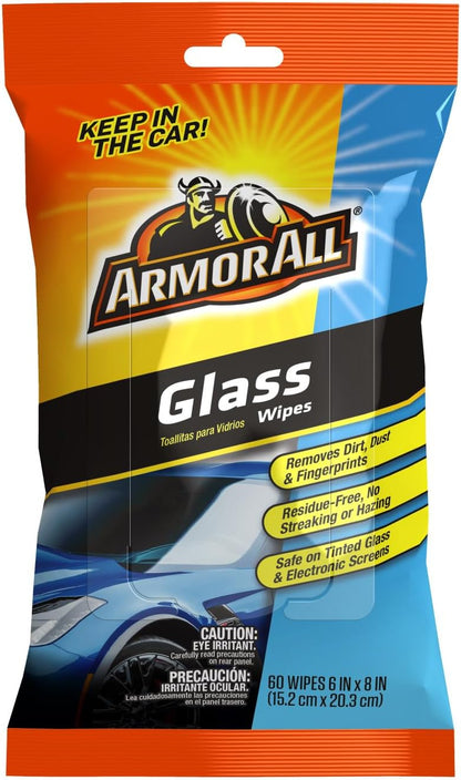 Armor All Car Protectant Wipes, Interior Car Wipes with UV Protection Against Cracking and Fading, 60 Wipes