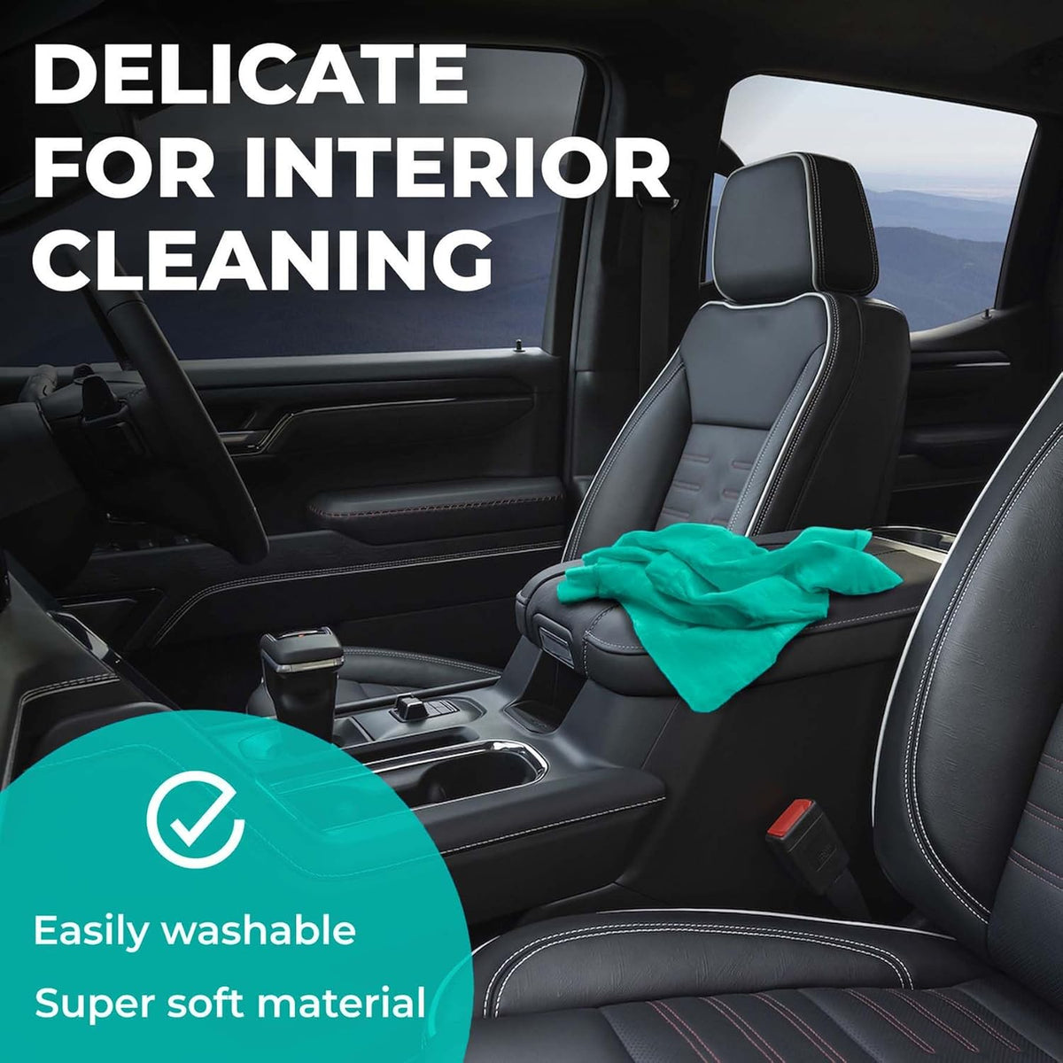 Premium XL Shammy Towel for Car - 2pk (34”x25”) - Super Absorbent Chamois Cloth - Spots & Scratch-Free - Reusable Car Drying Towels