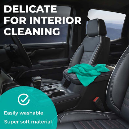 Premium XL Shammy Towel for Car - 2pk (34”x25”) - Super Absorbent Chamois Cloth - Spots & Scratch-Free - Reusable Car Drying Towels