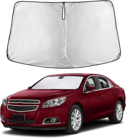 EcoNour Car Windshield Sun Shade | 2025 Upgraded Innovative No-Light-Pass Technology for Maximum Coverage | Foldable Sun Shade Keeps Your Vehicle Cool | Must-Have Car Accessories | Small (59" x 29") - Colors L