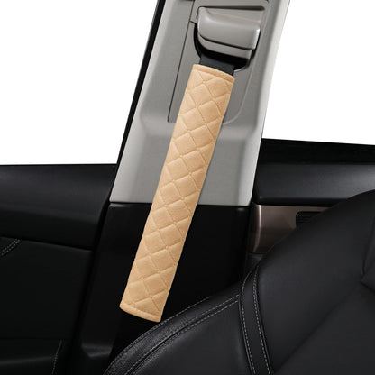 HighnessHwoo Extra Long Seatbelt Covers for Adults Kids Women & Men, Soft Car Seat Belt Strap Cushion for Sedan, SUV, Trucks, Shoulder Neck Chest Protector Pads, Auto Accessories, 1pc, Gray, 25.5in