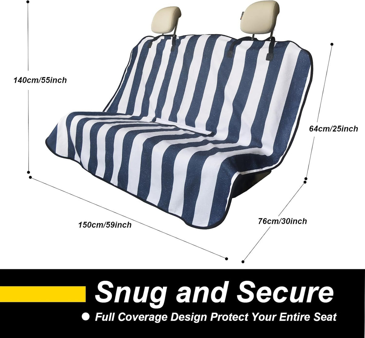 Car Seat Cover Protector Front Seats,for Gym Workout,Running,Swimming,Beach and Hiking,Waterproof Sweat Towel Bucket Seat Covers for Cars SUV Trucks (Black, 1Pcs)