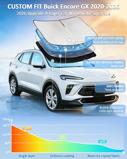 for Toyota Tacoma 2016-2023 2024 2025 2026 Sun Shade Sunshade Windshield Cover - 4 Layers Front Window Shade Custom Fit Tacoma 2Dr 4Dr Pickup Sun Visor 240T Shade Blocks UV Rays Car Accessories - Colors G