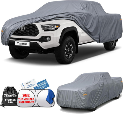 SUV Cover Waterproof All-Weather,Outdoor Full Exterior Automobiles SUV(Length 182-190 inch) with Windshield Sun Shade Universal Fit Toyota RAV4,CRV,Model Y,Q5,Size S2 (See SizeChart)